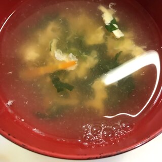 モロヘイヤの玉子スープ(^^)